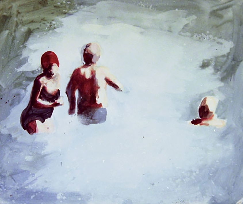 badende, 150*180 cm, oil and acrylic on canvas