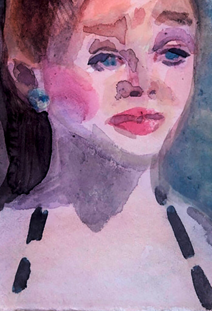 wish and rl, 21*24 cm, watercolor and ink on paper