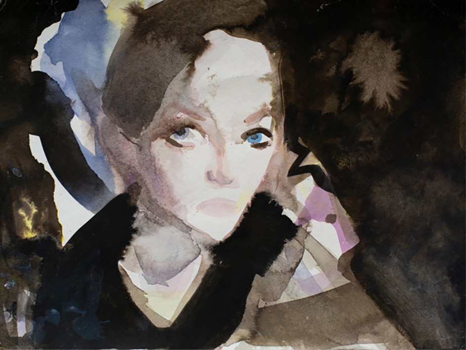 evil me, 24*32 cm, watercolor painting