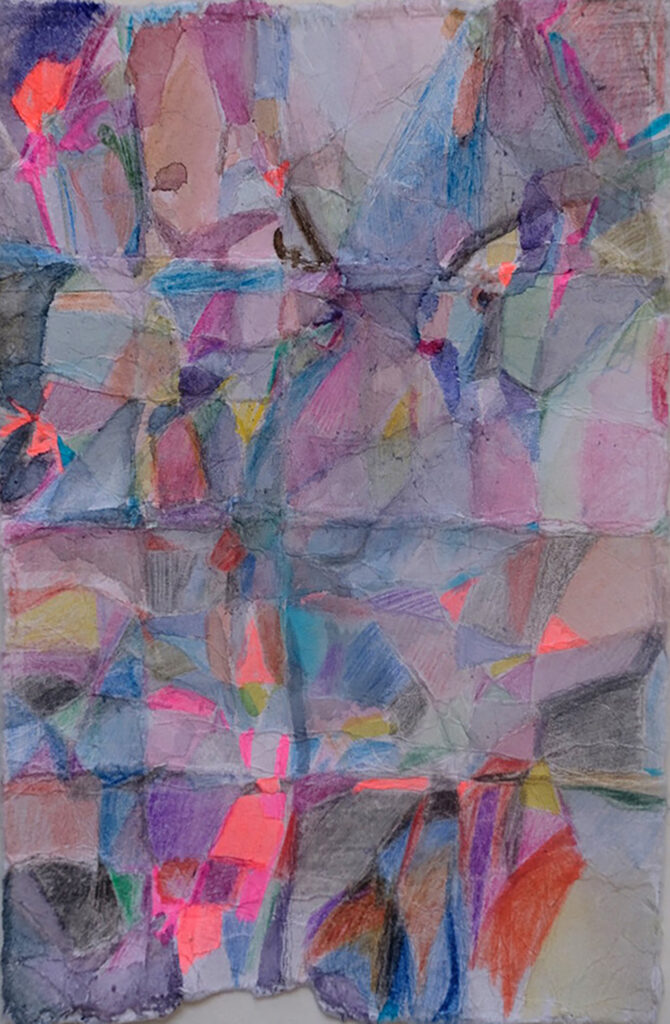 knitterfish, 14*21cm, watercolor and colored pencils