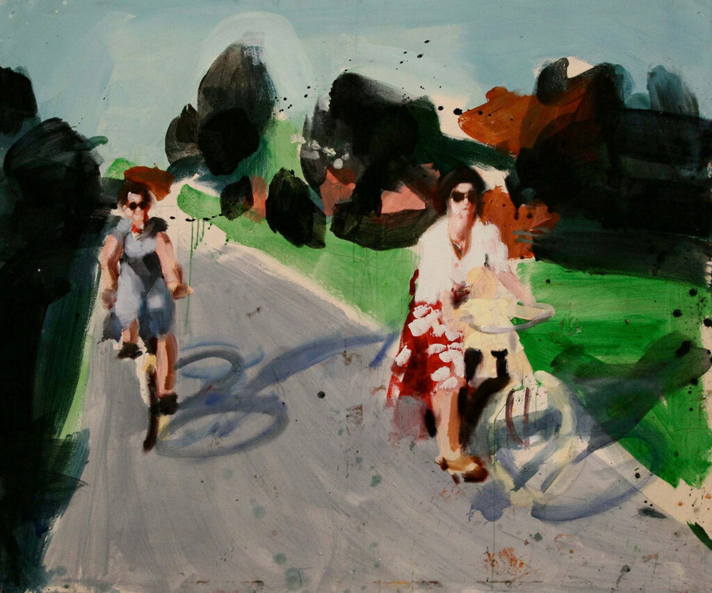 amsel, drossel, fink und star, 150*180 cm, acryl auf leinwand