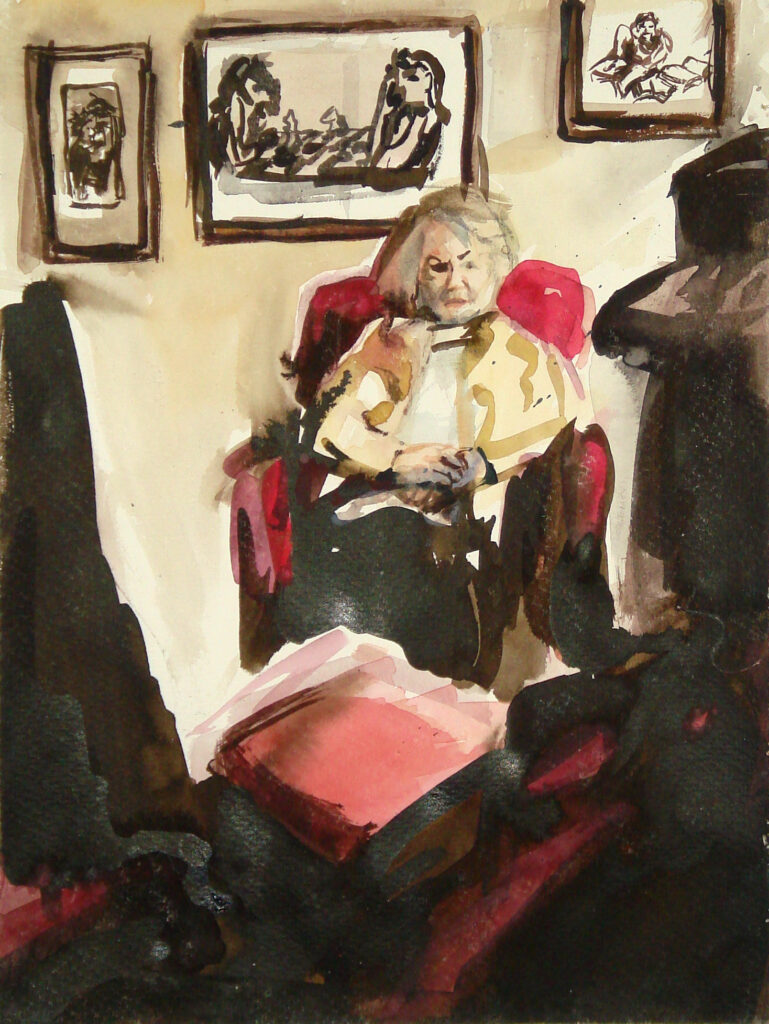 oma aquarell